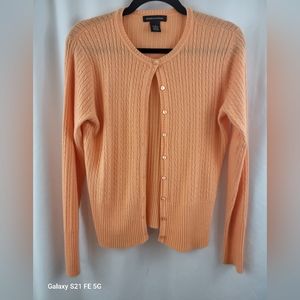 Tangerine Button Down Cardigan